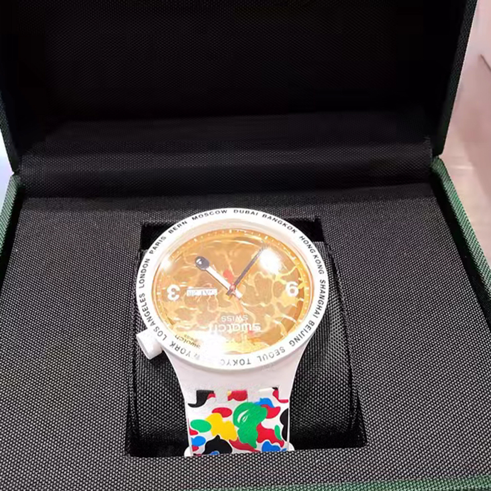 SWATCH Unisex 47mm White Watch