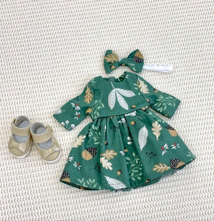 Платье "Жёлуди" для куклы Paola Reina 32-34 см