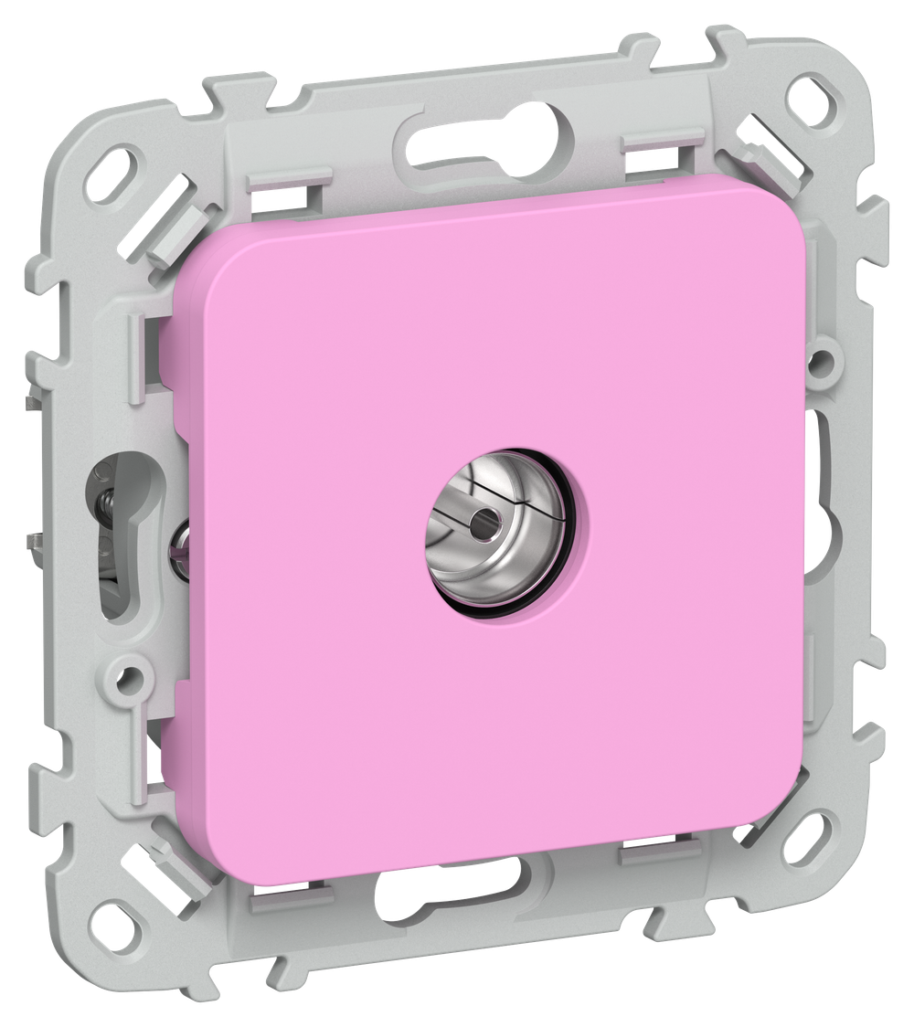 FLITE Розетка TV экранированная проходная тип M РТВм-1-1-2-ФлПр пурпурный IEK