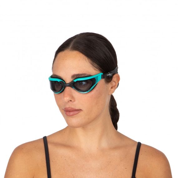 Очки для плавания Seac Rocket тонированные стекла черный/голубой