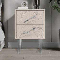 Тумба Арт Колор leaves Стайл Сильвер Серый агат