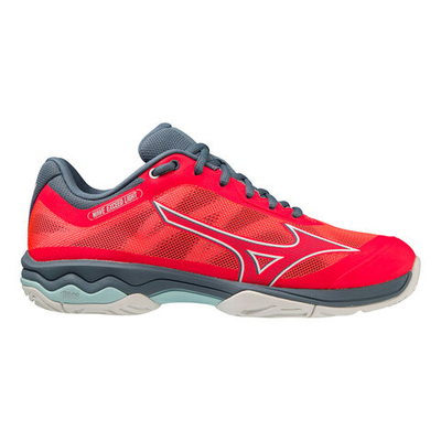 Женские теннисные кроссовки Mizuno Wave Exceed Light All Court Shoe Women - Coral, Blue