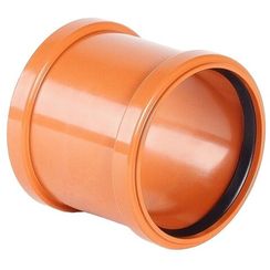 Муфта ХЕМКОР надвижная НПВХ (PVC-U) 200 SN4