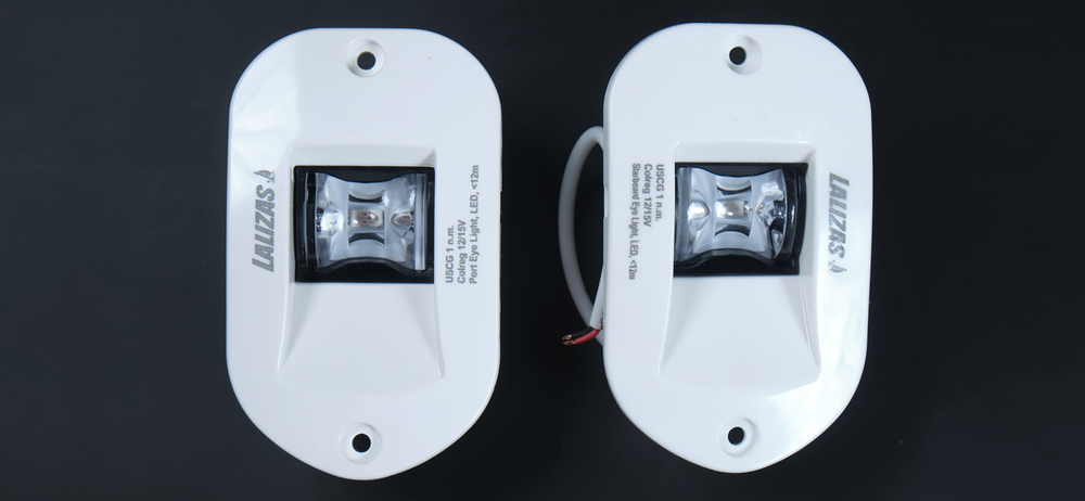 К-кт врезн. ходовых огней LED Lalizas FOS (белый корпус)