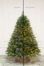 Елка с гирляндой 2в1 «Венецианская» (Литая+пвх) 270 см / 2,7 м