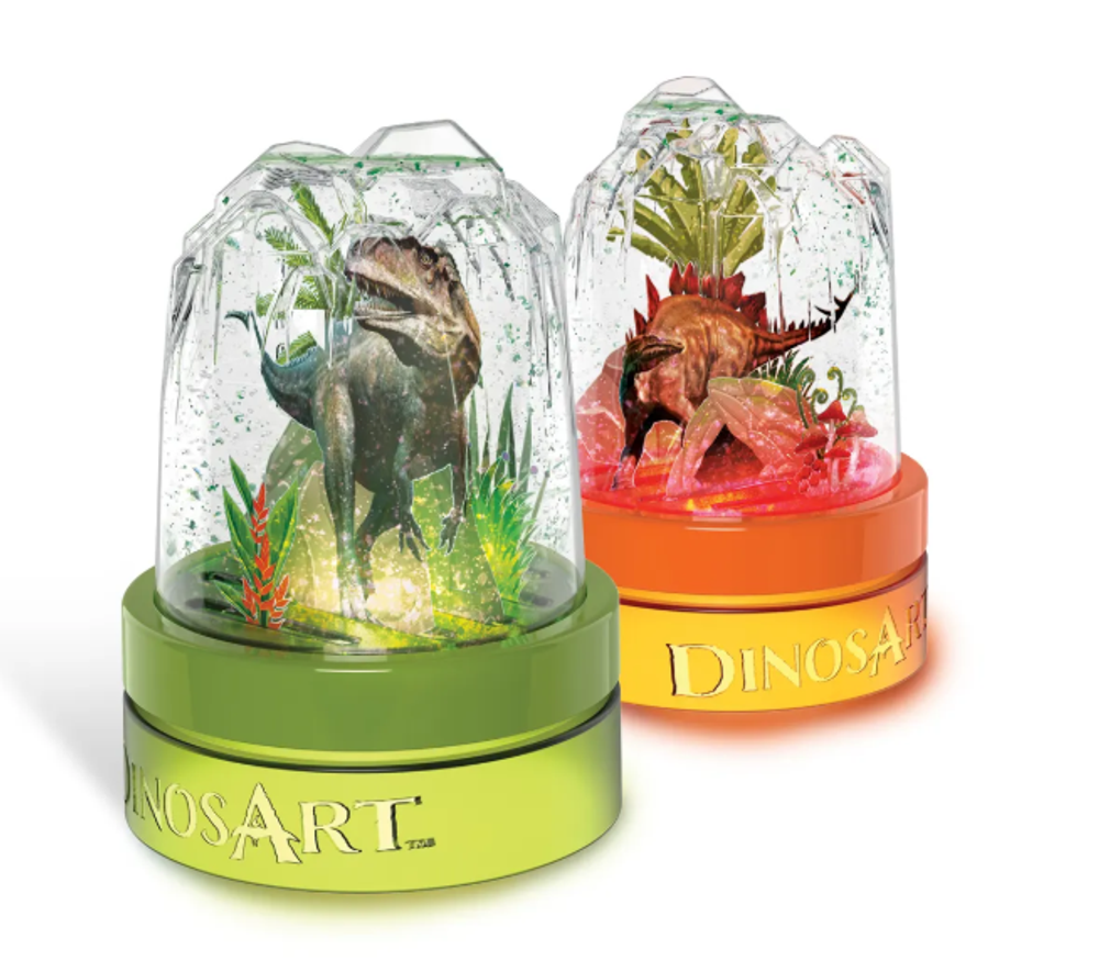 Детский набор для творчества по созданию ночных светильников, серия Dino