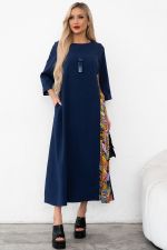 Платье Кэтрин (синий) Р11-2014 Nikol (Акция)