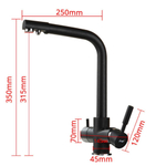 Смеситель для кухни, Frap, с картриджем, подкл к фильтр, хром, F4352-5