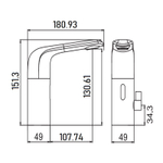 СМЕСИТЕЛЬ СЕНСОРНЫЙ ДЛЯ РАКОВИНЫ LGM-1205
