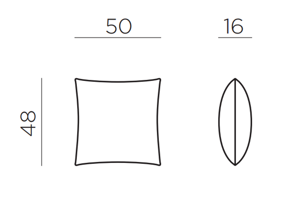 Подушка декоративная Nardi Passepartout, серый камень