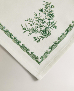 Zara Home столовая салфетка из хлопка, цветочный мотив, 45 45 см (комплект 2 шт.) · 2292/022