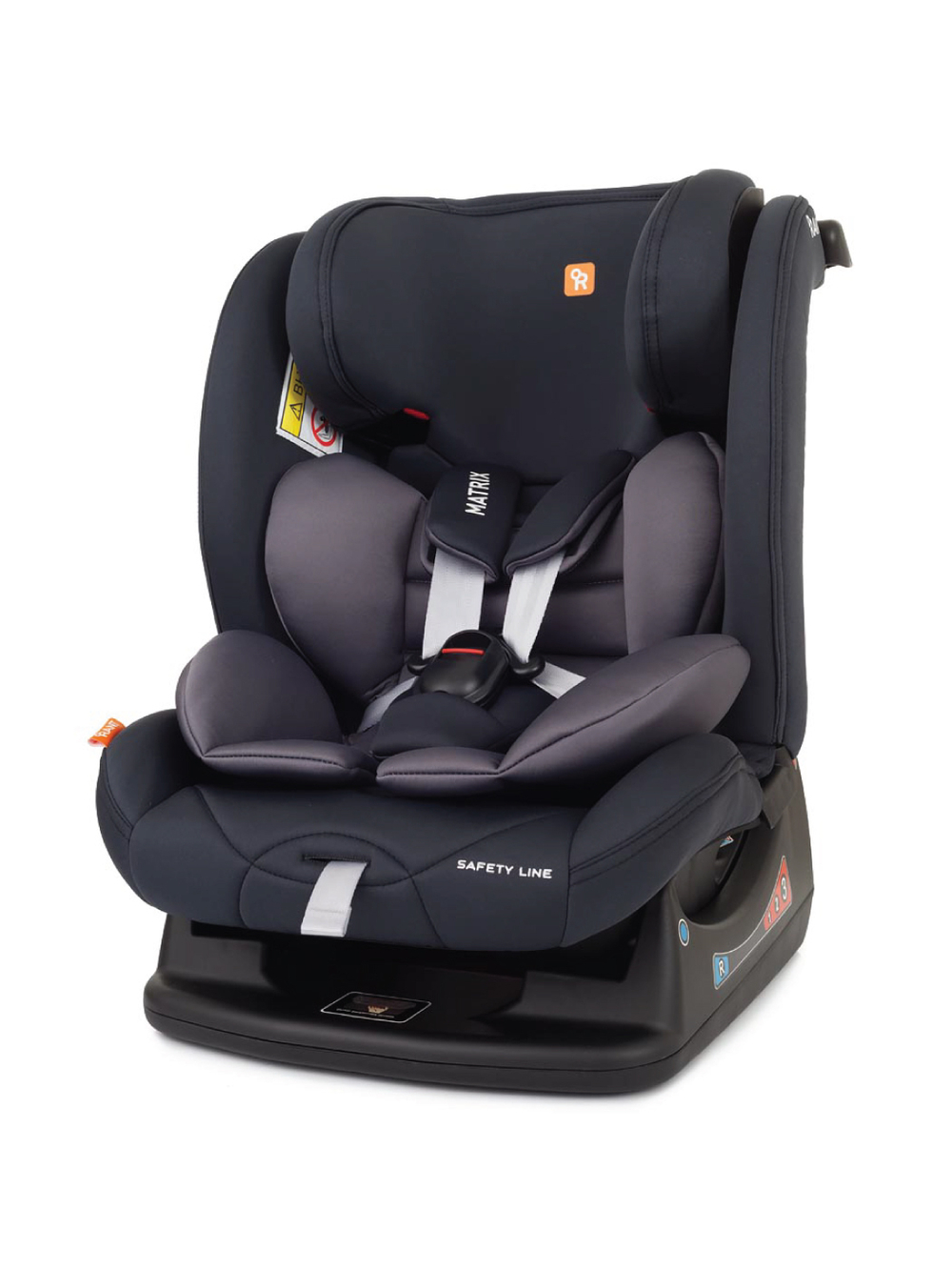 Автокресло Rant AY913 "MATRIX" Safety Line (Lunar Black) группа 0+-1-2-3  (0-36 кг)