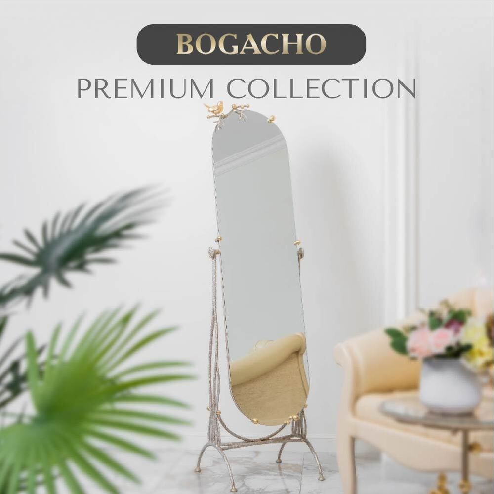 Напольное зеркало Терра Айвори Мраморное золото