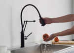 Смеситель для кухни 2 jet (профессиональный) AQUATEK, матовый черный AQ1388MB ЕВРОПА