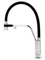 Смеситель для кухни с гибким изливом и подключением фильтра WONZON & WOGHAND, Хром (WW-88458013-CR)