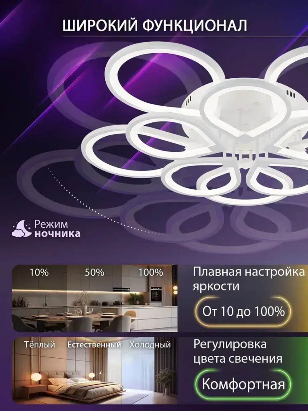 Natali Kovaltseva Люстра, LED, 300 Вт