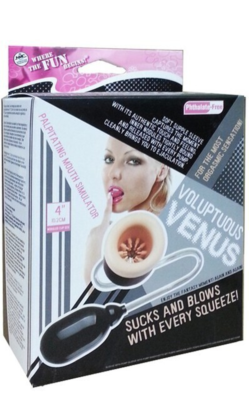 Оростимулятор Voluptupus Venus (черный) (Цвет: черный)