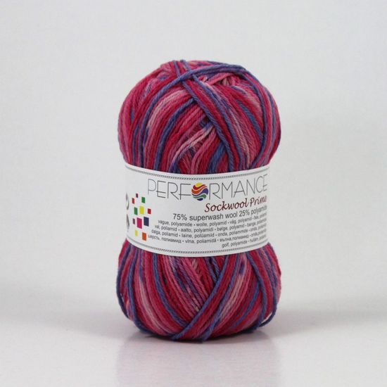 Пряжа Sock Wool Prime Multi 4-ply PERFORMANCE (75% шерсть супервош, 25% полиамид)