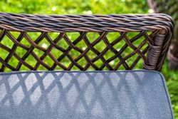 "Доппио" обеденная группа плетеная, цвет коричневый