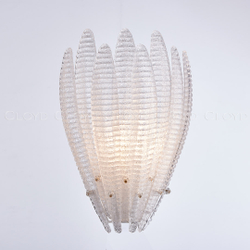 Бра Cloyd FERNAN W2 / выс. 42 см - латунь - белое стекло (арт.20475)