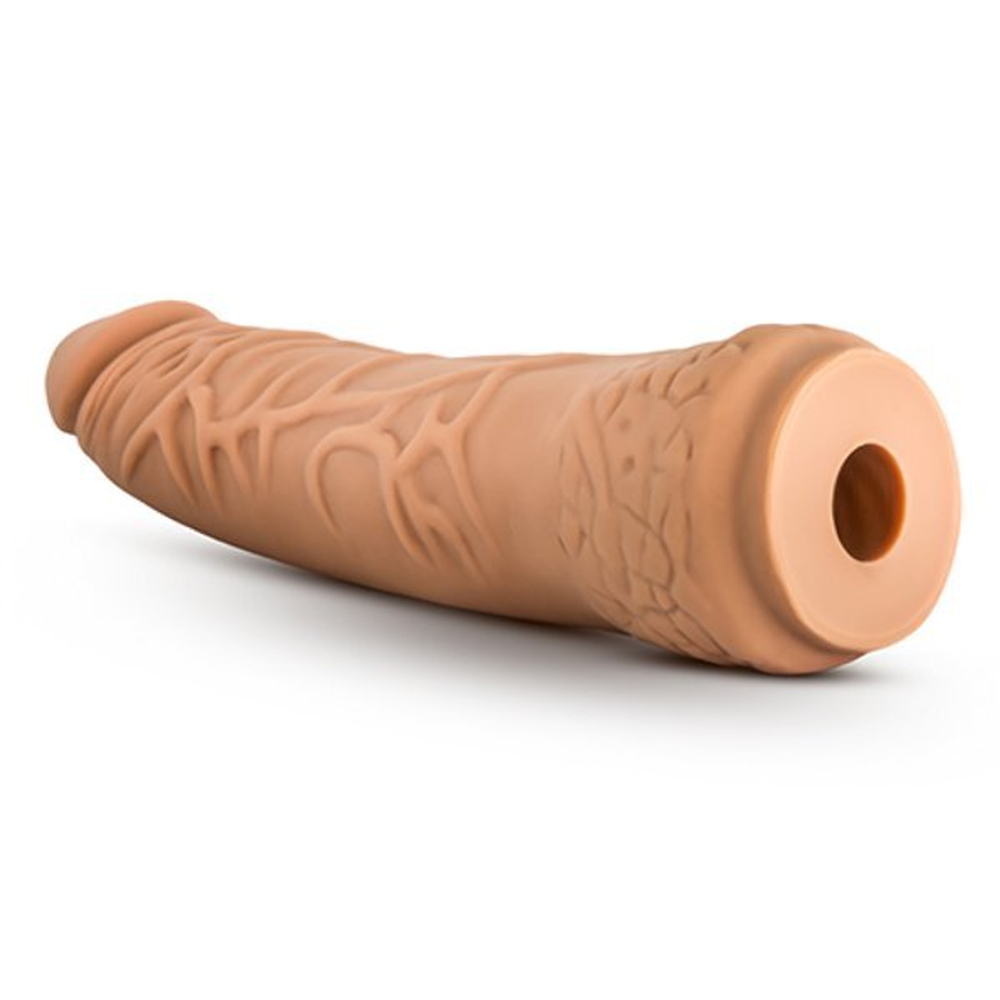 Насадка-фаллоимитатор для трусиков с плугом Realistic 7.5 Inch Lock On Dildo - 19 см. (Цвет: карамель (темно-бежевый))