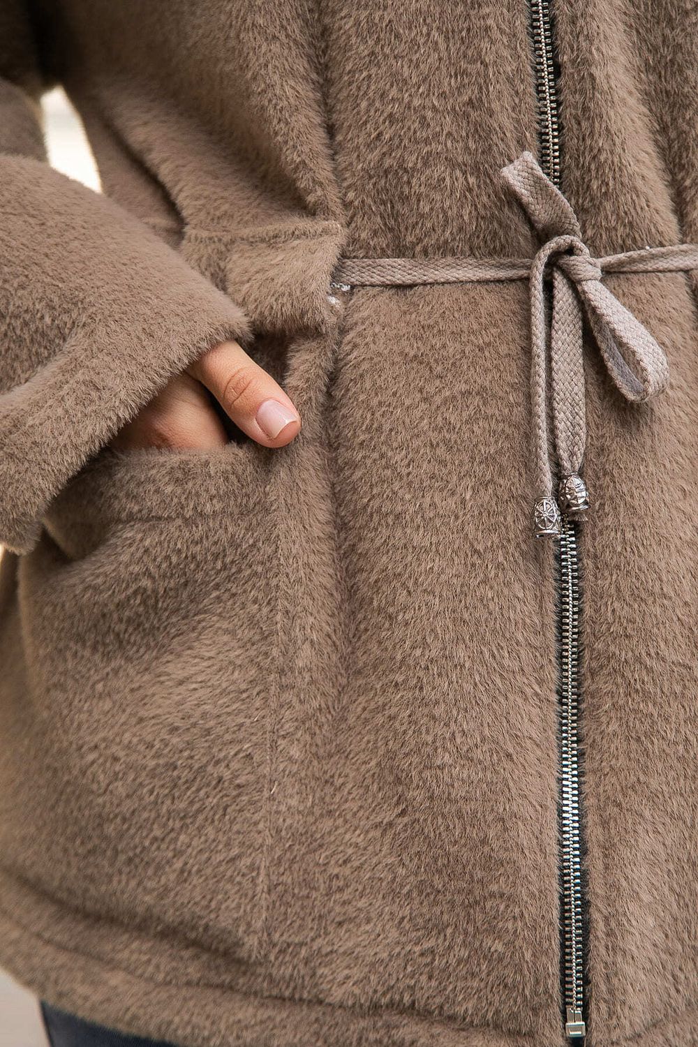 Пальто Альпака (бежевое) Б14139-7М LT Collection