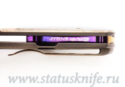 Нож TFK Stone Project M Laminate Mammoth Titanium Bronzeфотография - 10