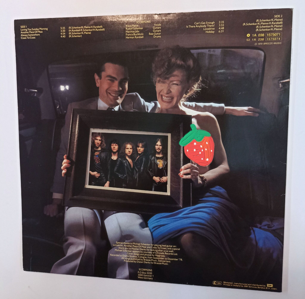 Винтажная виниловая пластинка LP Scorpions Lovedrive (Germany Fame 1983 )