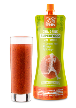Ассорти напитков Чиа 28SEEDS, смузи без сахара СУПЕРФУД 5 вкусов по 2 шт. Апельсин и Гранат, Вишня и Лайм, Смородина и Яблоко, Грейпфрут и Клюква, Лайм и Имбирь, напитки пп