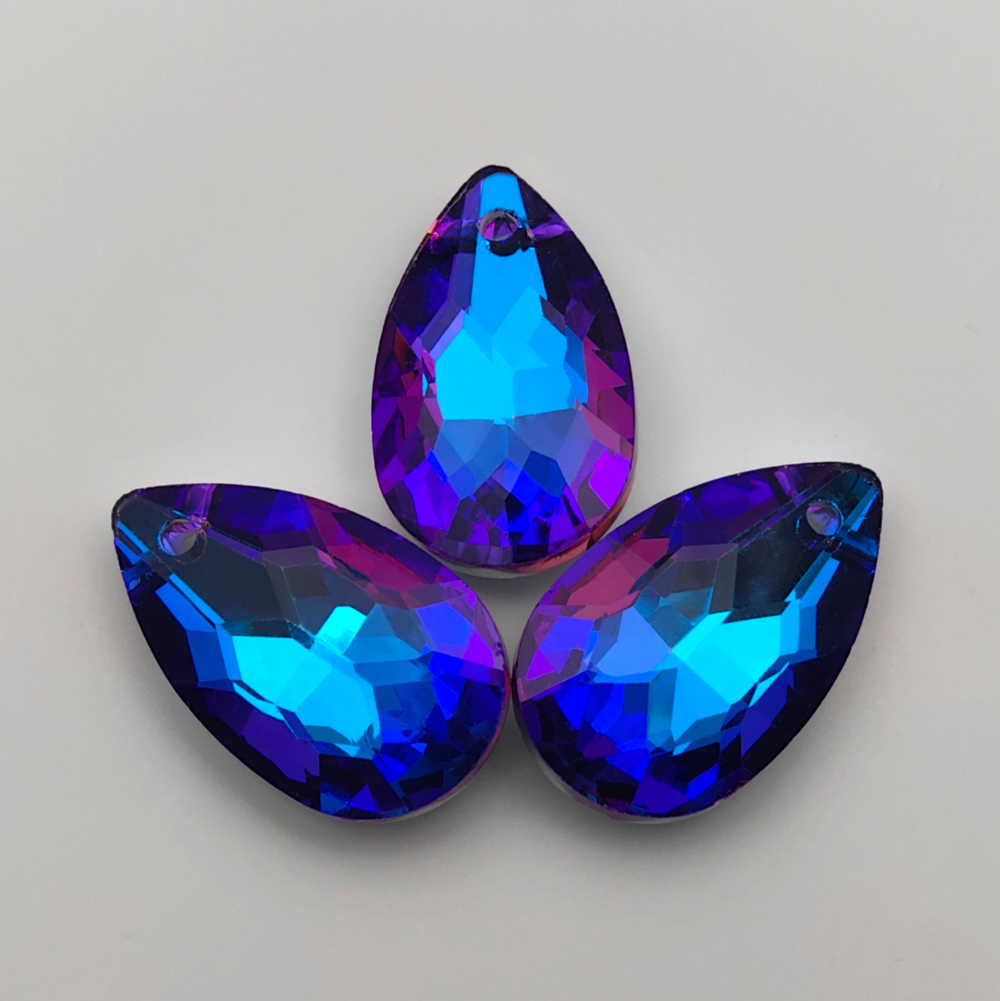 Подвеска капля K9, Violet Blue