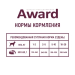 AWARD Консервы для взрослых собак, паштет из утки с брусникой, 200 г