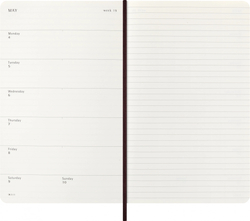 Еженедельник Moleskine PRECIOUS & ETHICAL MAMBA Large 130х210мм обложка экокожа 144 стр бургунди (DSPRETF3712WN3)