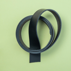 Ременная заготовка Дакота цв. Черный / Nero, толщ. 3,3-3,5 мм