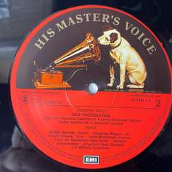 Винтажная виниловая пластинка LP Giuseppe Verdi Джузеппе Верди, Der Troubadour Опера Трубадур (Grosser Querschnitt In Deutscher Sprache) (Германия 1975)