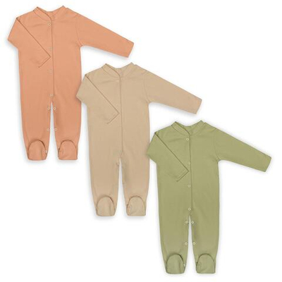 Набор комбинезон пенье (3шт), р.р. 68, для мальчика, цв в ассорт, (Аmoteks)