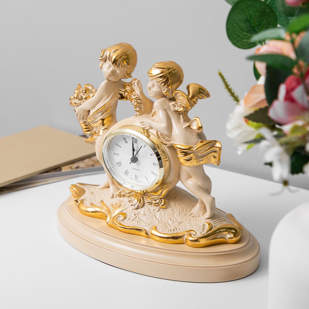 Часы настольные Путти малые Айвори