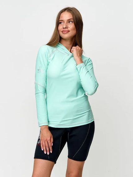 Футболка рашгард лонгслив Sargan Агидель Худи UPF 50+ светло-зеленый