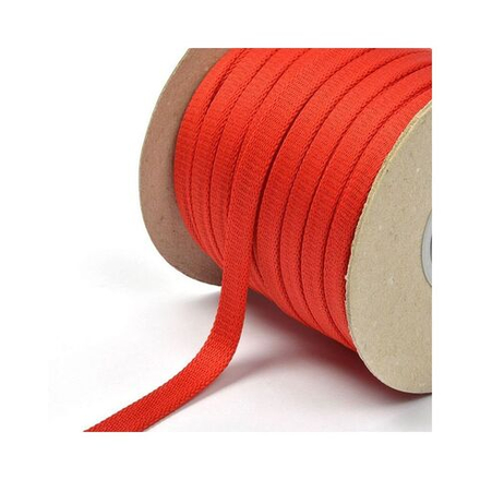 Шнур плоский полиэфир 12-15мм цв. люминис-оранжевый