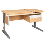 Растущая парта Дэми СУТ 25 с навесной тумбой (1200×610 мм)