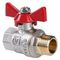 Кран шар. Valtec VT.218.N.06 BASE ВН 1quot; бабочка