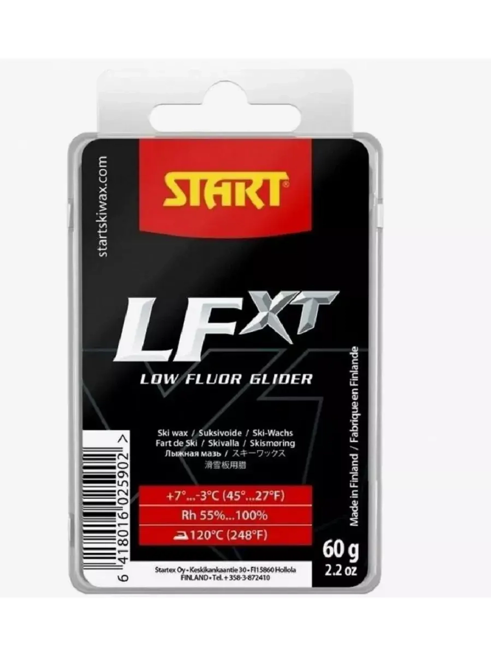 Мазь скольжения START LFXT, (+7-3 C), Red, 60 g