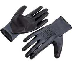 Перчатки полиэстеровые с покрытием из вспененного нитрила Delta Plus VE722NO09