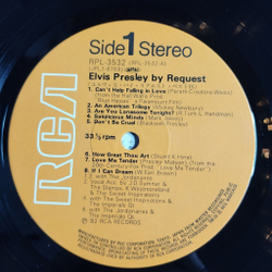 Винтажная виниловая пластинка LP Elvis Presley By Request (Japan 1982) (Obi)