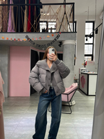 Пуховик Knitty серый