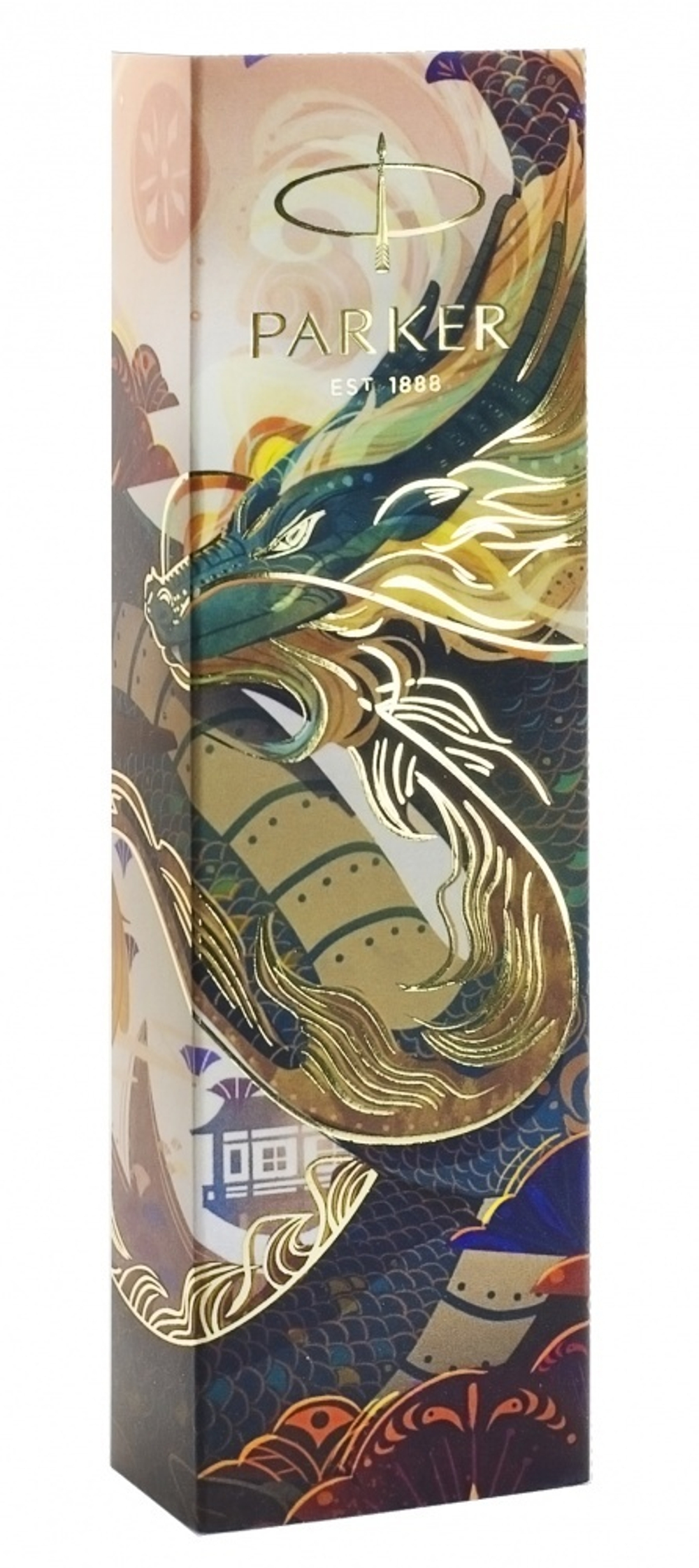 Шариковая ручка Parker Jotter Dragon Special Edition, цвет: St. Steel СT, стержень: Mblue в подарочной коробке