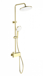 Душевая система с термостатом WONZON & WOGHAND MUSE Corno, Брашированное золото (WW-B3110-BG)