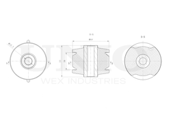Сайлентблок задней продольной тяги UNIO RMP-20305