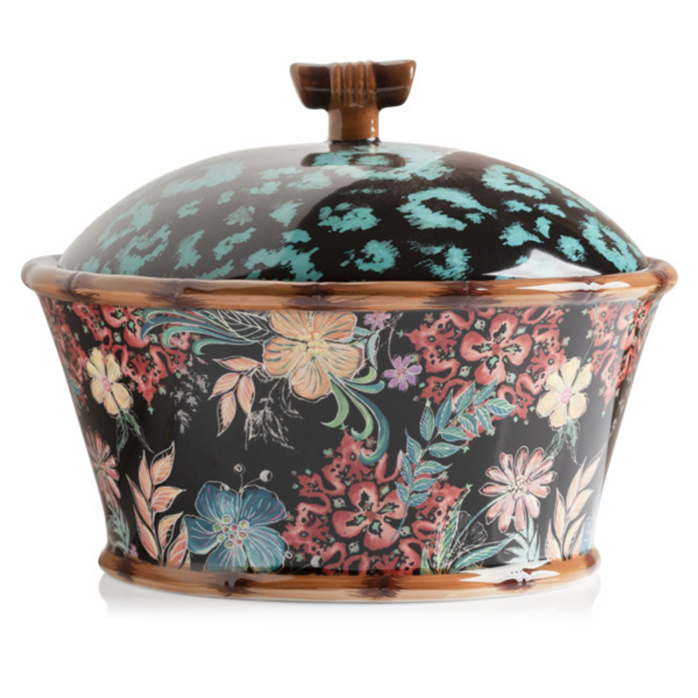 Блюдо сервировочное с крышкой Certified Int. Экзотические джунгли 23х18см