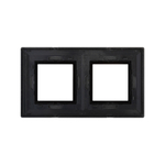 Рамка из металла, "Avanti", темно-серая, 2 поста (4 мод.)