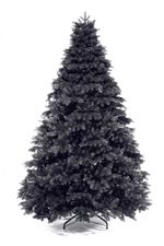 Искусственная елка «Королева леса в черном» (литая хвоя) от 1,2 м до 3 м